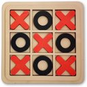 Classic Wooden Tic Tac Toe Strategy Game – Family Fun Board Game